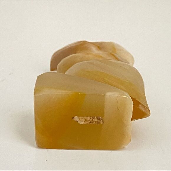 4” Carved Alabaster Owl Figurine Table Decoration Realistic - Picture 3 of 5